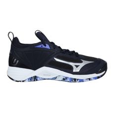 MIZUNO WAVE MOMENTUM 2 男排球鞋-訓練 美津濃 深藍銀紫