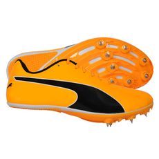 PUMA SPRINT 14.5 男女田徑釘鞋-短距離-訓練 運動 橘黑白