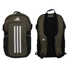 ADIDAS 大型後背包-雙肩包 肩背包 旅行包 愛迪達 軍綠黑白