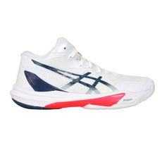 ASICS SKY ELITE FF MT 3 男排球鞋-訓練 白墨藍亮紅