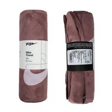 NIKE 瑜珈毛巾-66×180CM-瑜珈 運動 有氧 藕紫粉