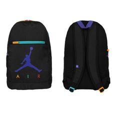 NIKE 大型後背包 JORDAN-雙肩包 肩背包 旅行包 黑紫綠橘紅