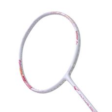 MIZUNO 羽球拍-附拍袋-羽球拍 空拍  美津濃 白紅粉橘