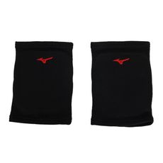 MIZUNO 成人用護膝-護具 一雙入 美津濃 黑紅