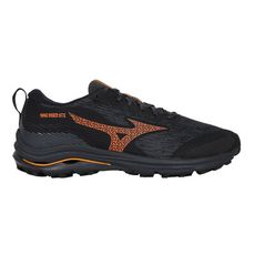 MIZUNO WAVE RIDER GTX SW 男慢跑鞋-4E-超寬楦 黑灰橘