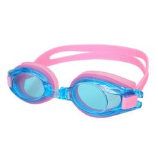 MIZUNO SWIM 兒童泳鏡-抗UV 防霧 蛙鏡 鏡面 游泳 戲水 桃紅水藍