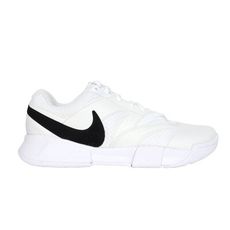 NIKE M COURT LITE 4 男網球鞋-慢跑 運動 跑步 白黑