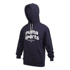 PUMA P.TEAM 男流行系列長厚連帽T恤-歐規 休閒 刷毛 上衣 丈青銀