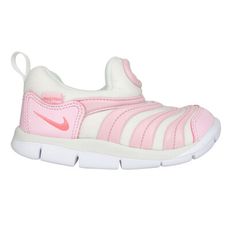 NIKE DYNAMO FREE-TD 女小童毛毛蟲鞋-休閒 童鞋 白粉紅