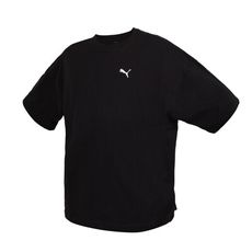 PUMA 男流行系列ESS寬鬆短袖T恤-上衣 休閒 慢跑 歐規 黑白