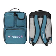 VICTOR 後背包-雙肩包 肩背包 旅行包 裝備袋 球拍袋 羽毛球 綠黑銀