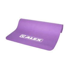 ALEX 專業瑜珈墊-台灣製 有氧 塑身 地墊 止滑墊 附收納袋 SGS認證 紫白