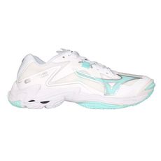 MIZUNO WAVE LIGHTNING Z8 女排球鞋-慢跑 運動 白銀淺湖綠