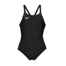 MIZUNO SWIM 女連身泳衣-泳裝 游泳 競賽 美津濃 黑白