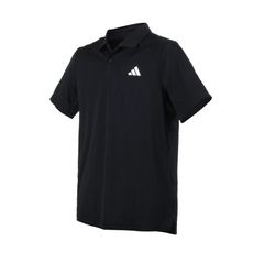 ADIDAS 男短袖POLO衫-亞規 運動 訓練 上衣 吸濕排汗 黑白