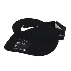 NIKE 中空遮陽帽-DRI-FIT ADV 防曬 遮陽 運動 帽子 黑白