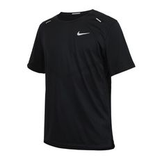 NIKE 男短袖T恤-DRI-FIT 休閒 上衣 黑銀