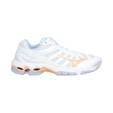 MIZUNO WAVE VOLTAGE 女排球鞋-訓練 運動 美津濃 白橘淺藍