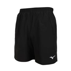 MIZUNO 男桌球短褲-5分褲 慢跑 訓練 美津濃 黑白