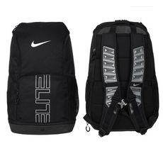 NIKE 氣墊背帶大後背包-32L 雙肩包 肩背包 旅行包 黑銀