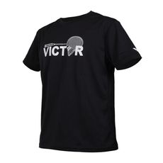 VICTOR 男女短袖T恤-吸濕排汗 涼感 訓練 運動 黑白