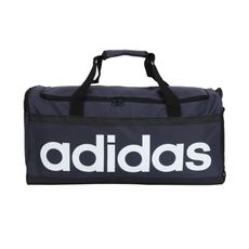 ADIDAS 大型圓筒包-側背包 裝備袋 手提包 肩背包 39L 愛迪達 丈青白