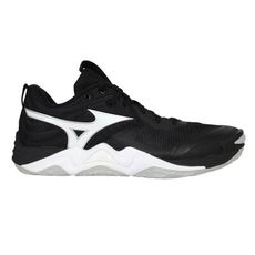 MIZUNO WAVE MOMENTUM ELITE 男排球鞋-訓練 美津濃 黑白銀