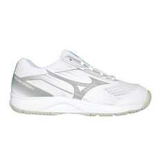 MIZUNO CYCLONE SPEED 5 女排球鞋-運動 訓練 白灰綠