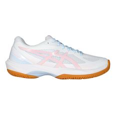 ASICS COURT HUNTER FF 女羽球鞋-訓練 亞瑟士 白粉藍