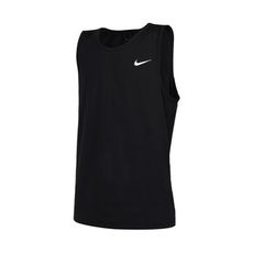 NIKE 男運動背心-DRI FIT 速乾 背心 黑白