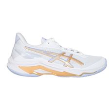 ASICS NETBURNER BALLISTIC FF 4 女排球鞋 白香檳金紫