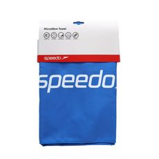 SPEEDO 超細纖維吸水巾-毛巾 游泳 戲水 藍白