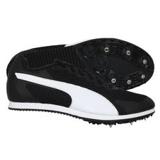 PUMA STAR 9 JUNIOR 男女田徑釘鞋-中長距離-訓練 運動 黑白