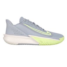 NIKE PRECISION VII 男緩震籃球鞋-訓練 慢跑 運動 休閒 灰綠