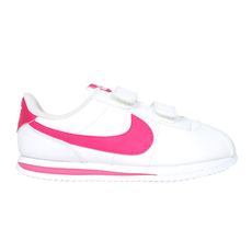 NIKE CORTEZ BASIC SL-PSV 女中童運動休閒鞋 白桃紅