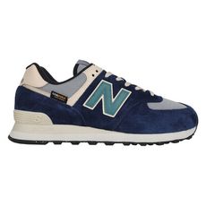 NEWBALANCE 男復古休閒鞋-CORDURA 574系列 慢跑 N字鞋 深藍淺棕綠