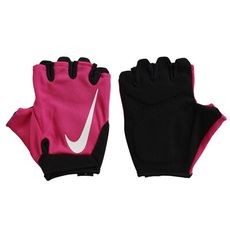 NIKE W GYM ESSENTIAL 2.0 女健身手套-一雙入 訓練 桃紅黑白