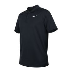 NIKE 男短袖POLO衫-運動 休閒 上衣 高爾夫 網球 DRI-FIT 黑白