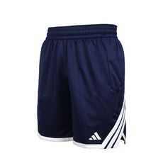 ADIDAS 男運動短褲-五分褲 慢跑 訓練 休閒 愛迪達 丈青白