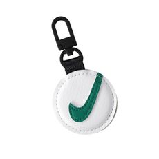 NIKE PREMIUM 磁扣包-皮革 掛飾 鑰匙圈 白綠