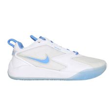 NIKE AIR ZOOM HYPERACE 3 男女排球鞋-訓練 氣墊 白卡羅藍