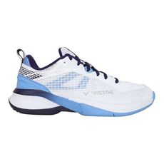 VICTOR 男羽球鞋-訓練 運動 羽毛球 U型楦 勝利 白墨藍銀