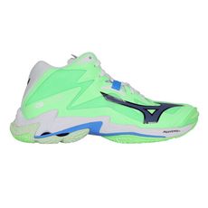 MIZUNO WAVE LIGHTING Z8 MID 男排球鞋-高筒 訓練 果綠墨藍黑