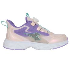 DIADORA 女大童運動生活時尚鞋-超寬楦-運動 童鞋 休閒 粉紫灰湖綠