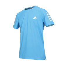 ADIDAS 男短袖T恤-吸濕排汗 休閒 上衣 慢跑 愛迪達 寶藍白