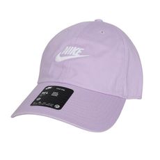 NIKE 運動帽-防曬 遮陽 鴨舌帽 運動 帽子 馬卡龍紫白
