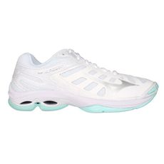 MIZUNO WAVE VOLTAGE 2 女排球鞋-慢跑 運動 休閒 白銀淺湖綠