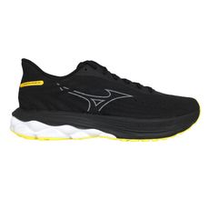 MIZUNO WAVE SKYRISE 6 男慢跑鞋-運動 路跑 美津濃 黑灰黃