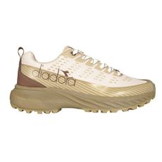 DIADORA 男極速巔峰防潑水越野慢跑鞋-登山 路跑 運動 避震 奶茶棕咖啡