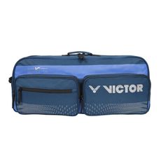 VICTOR 6支裝矩形包-後背包 雙肩包 肩背包 裝備袋 球拍袋 勝利 墨藍銀